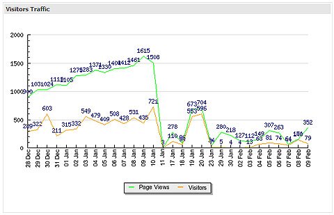 Unique Visitor, Page Views
