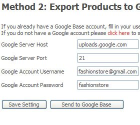 Submit Products to Google Base