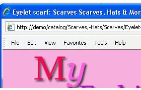 Product Name as Title of Web Browser